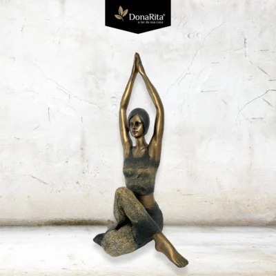 Menina de Yoga - Poliresina