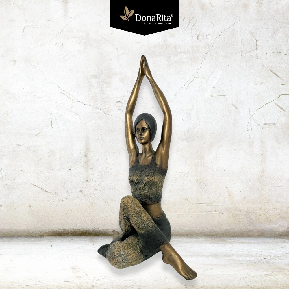 Menina de Yoga - Poliresina