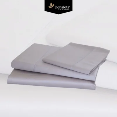 Jogo de Cama de Casal Piubelle Cinza