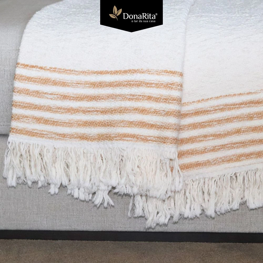 Manta Bege e Camel Piubelle