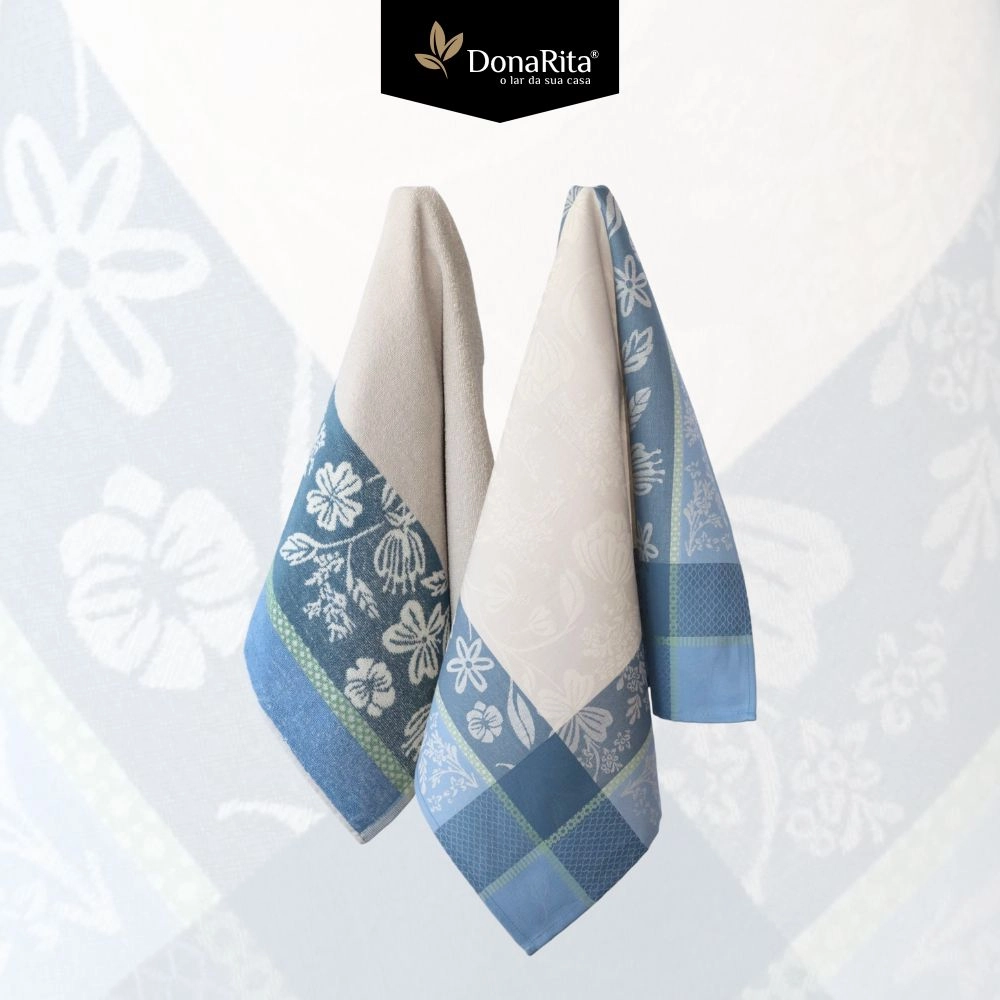 Panos de Cozinha Azul Provença