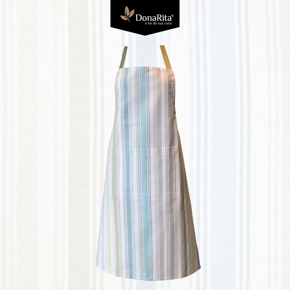 Avental Riscas Sálvia