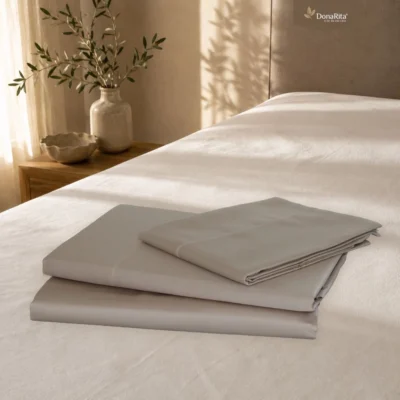 Jogo de Cama de Casal Piubelle Bege