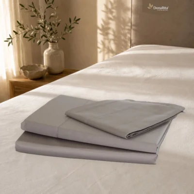 Jogo de Cama de Casal Piubelle Cinza